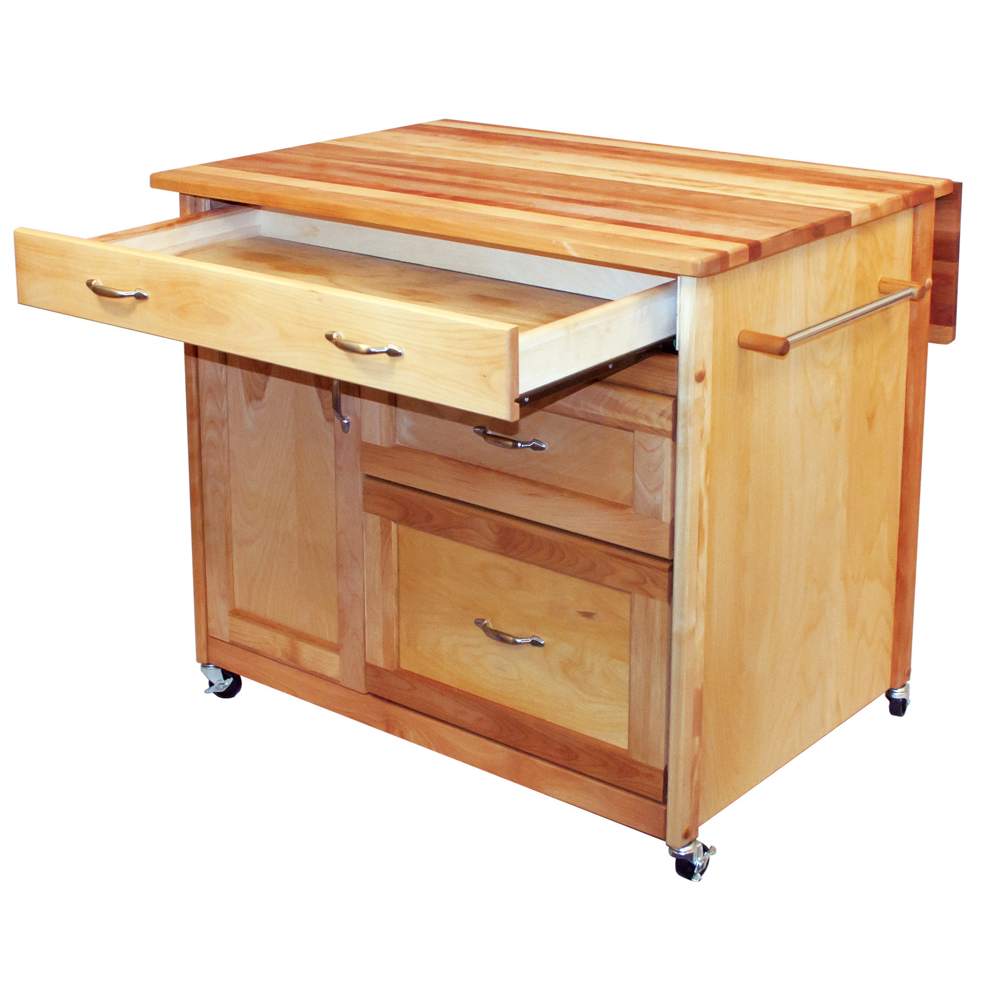 Catskill Craftsmen Kitchen Island with Butcher Block Top & Reviews